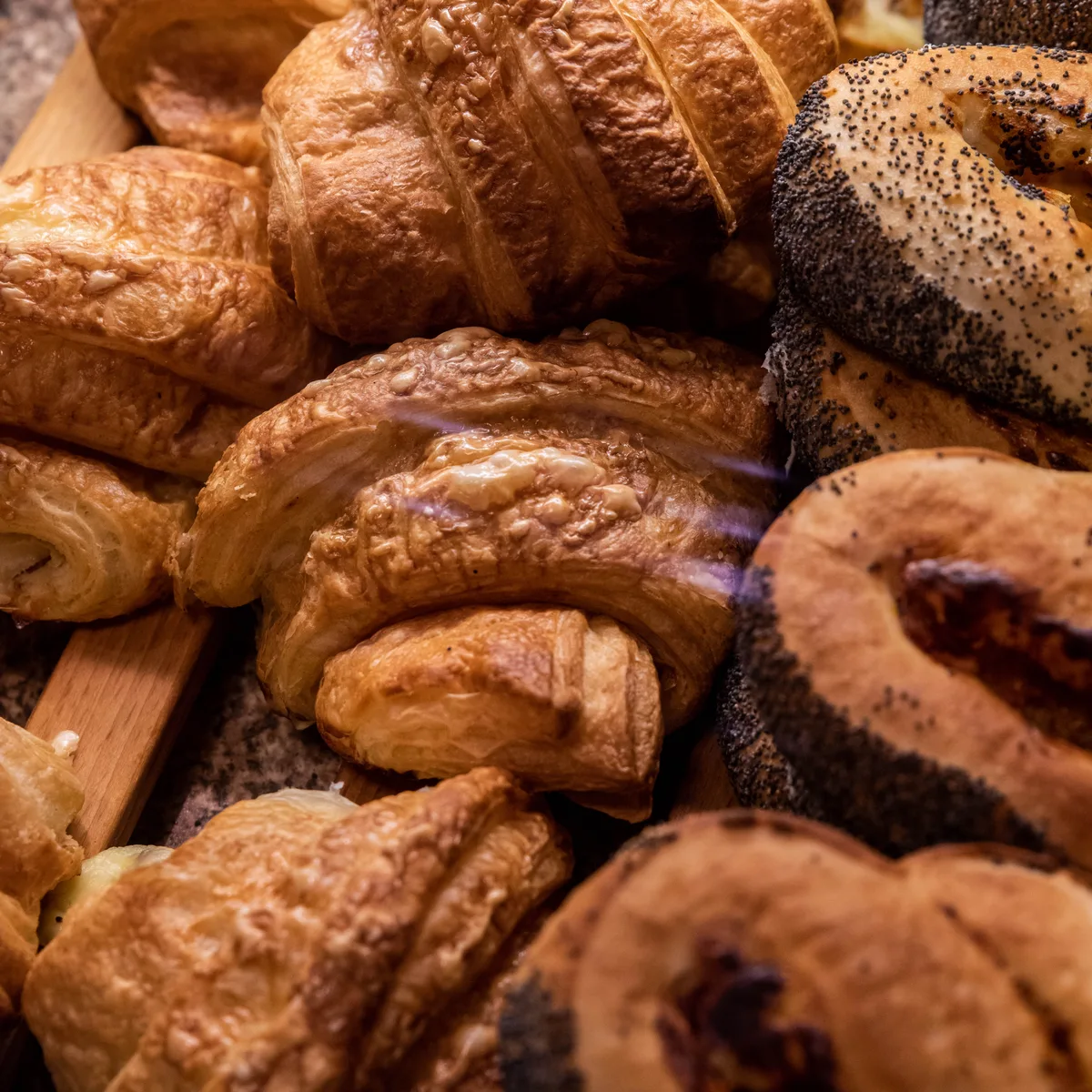 Fresh into the counter every morning